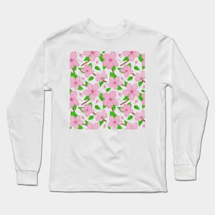 Cherry blossoms pattern Long Sleeve T-Shirt